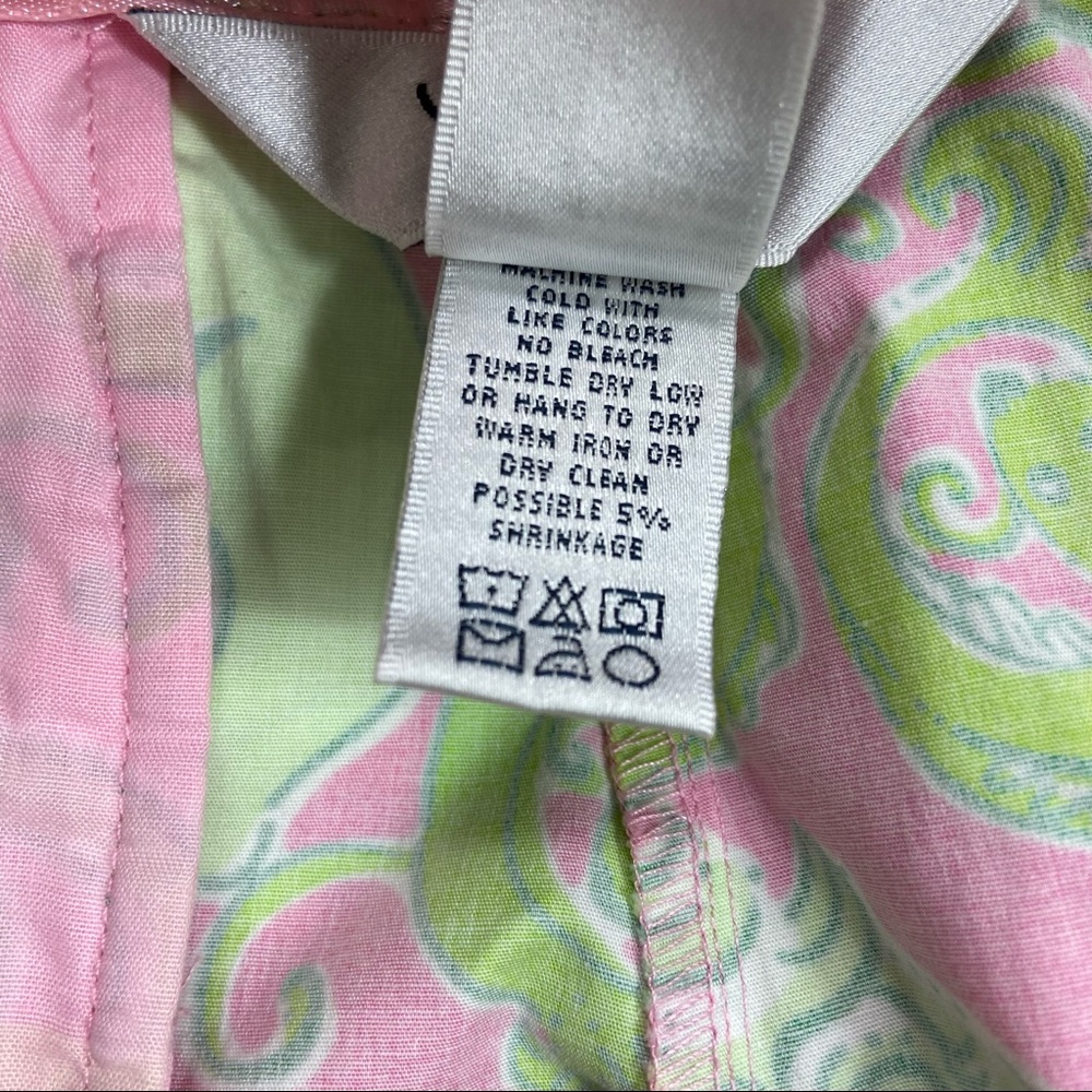 Lilly Pulitzer green lion fish wide leg capris. 8 - Picture 8 of 11